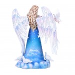 Statue bleue dange de colombe