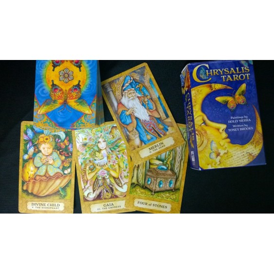 Jeu de Tarot de chrysalide et ensemble de livres Jeu de Tarot de chrysalide et ensemble de livres