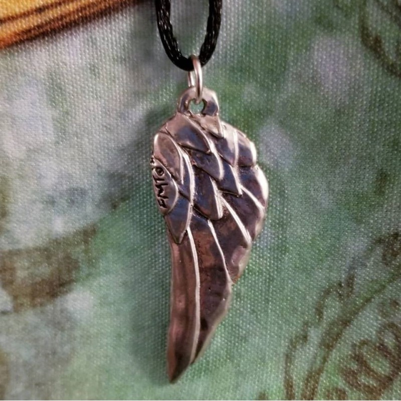 Steampunk Gilded Angel Wing Pendant Steampunk Gilded Angel Wing Pendant