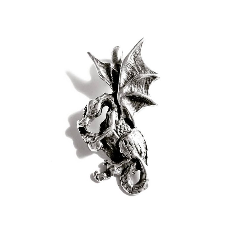 Dragon Pendant, Sterling Dragon Pendant, Sterling