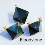 Gemstone Double Pyramid Pendant