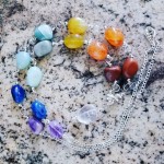 Chakra Stone Necklace & Bracelet Set