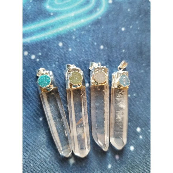 Pendentif druzy Point Pendentif druzy Point