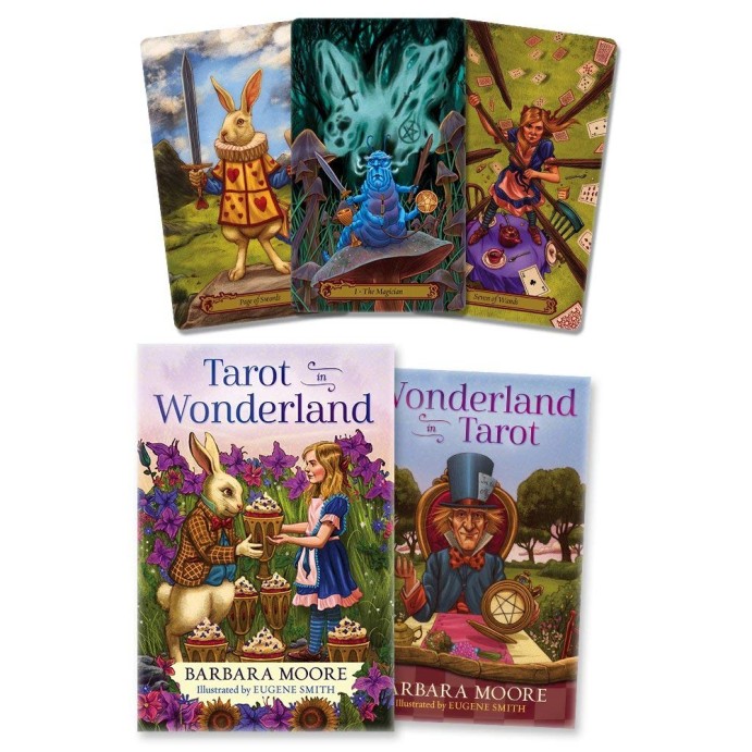Tarot dans Wonderland cartes & livre ensemble Tarot dans Wonderland cartes & livre ensemble