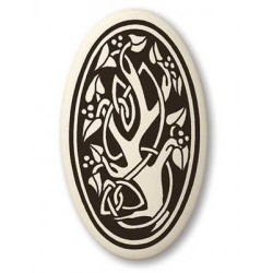 Pottery Pendant, Sacred Tree - Oval