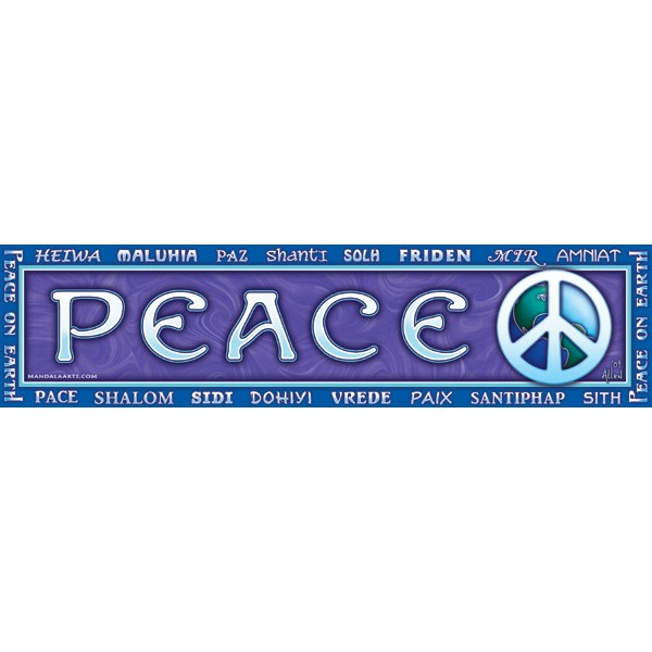 Bumper Sticker: Peace