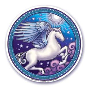 Autocollant de fenêtre: Pegasus Autocollant de fenêtre: Pegasus