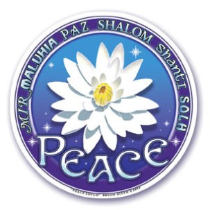 Window Sticker: Peace Lotus Window Sticker: Peace Lotus