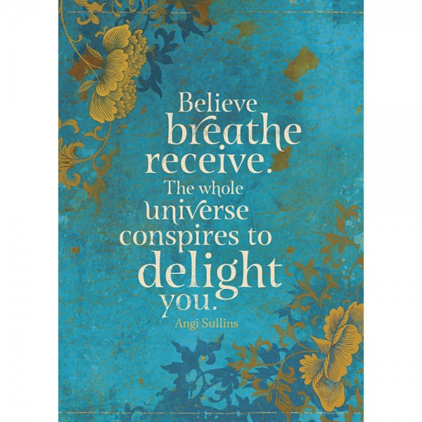 Carte de vœux: Croire, respirer, recevoir