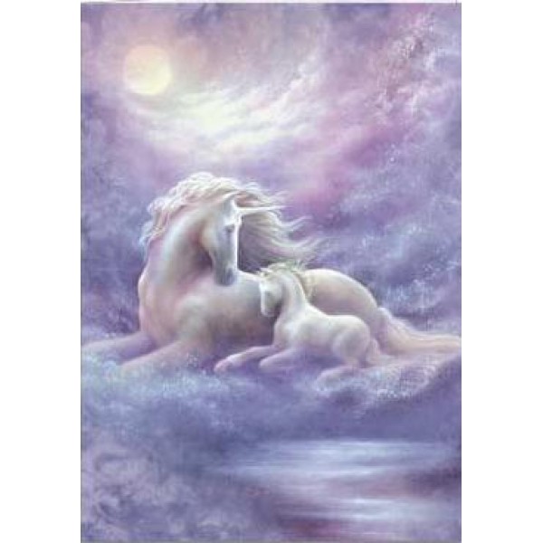 Greeting Card: Unicorn Mare & Foal