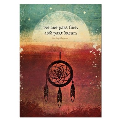Greeting Card: Fire & Dream Greeting Card: Fire & Dream