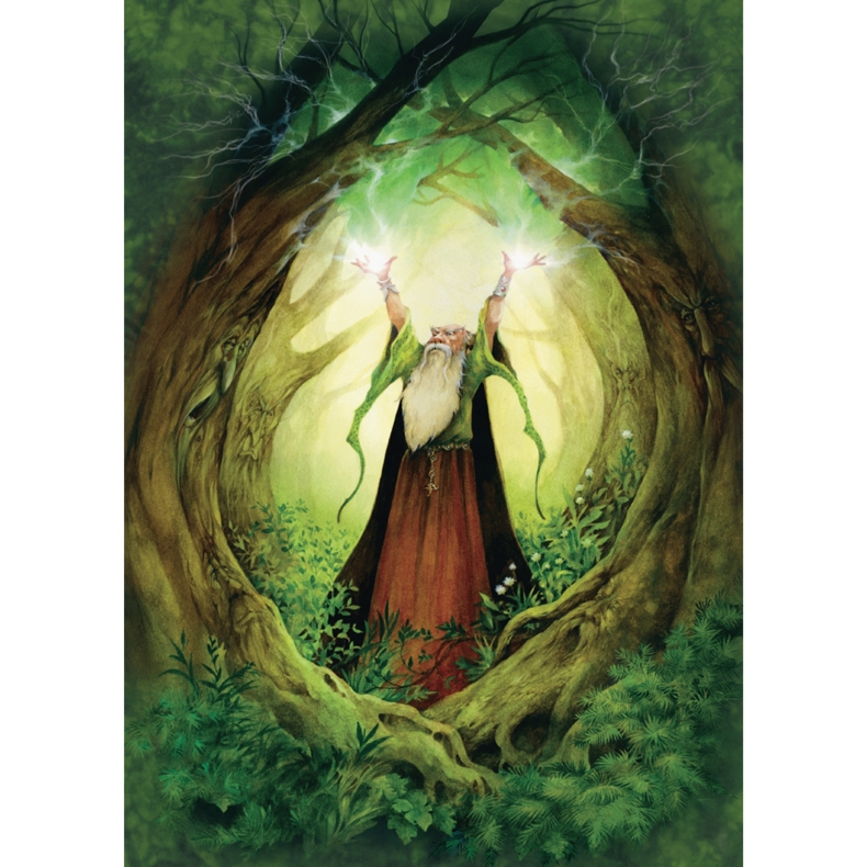 Carte de vœux: Magicien de la Terre Carte de vœux: Magicien de la Terre