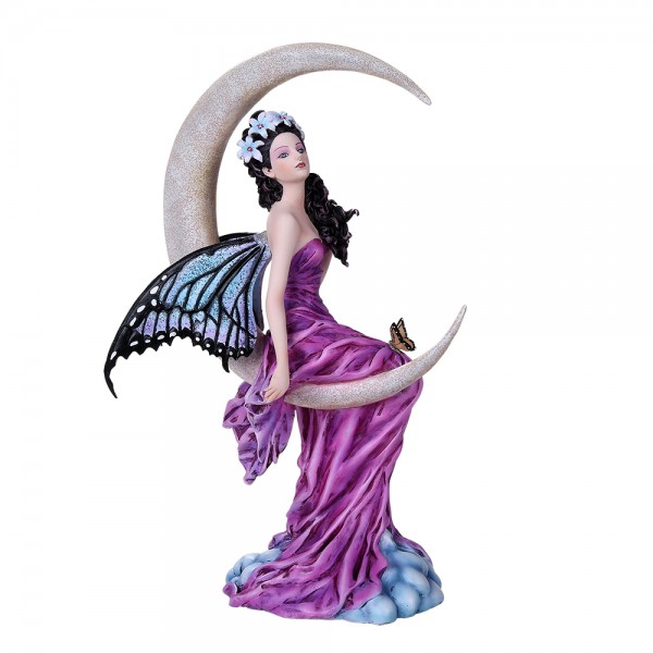 Amethyst Moon Fairy Statue