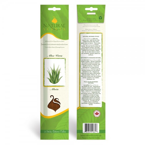 Natural Scents Incense - Aloe Vera
