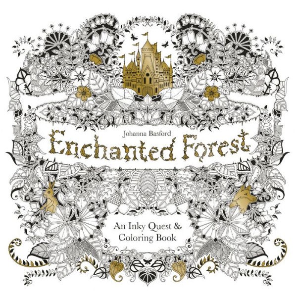 Enchanted Forest: An Inky Quest & Coloring Book NR