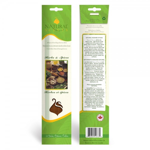 Natural Scents Incense - Herbs & Spices