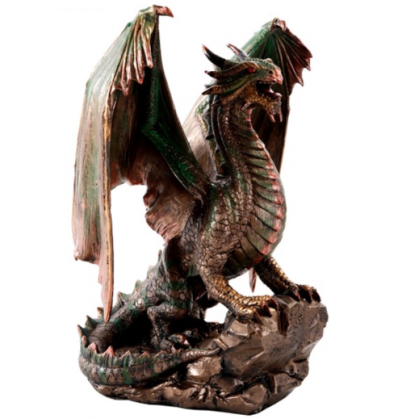 La statue de dragon de bronze