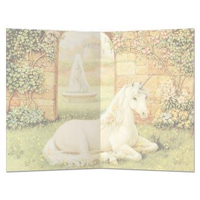 Carte de vœux: Jardin de licorne Carte de vœux: Jardin de licorne