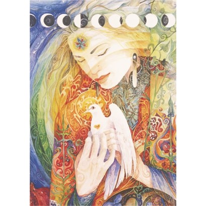 Carte de voeux: Moon Cycle Goddess Carte de voeux: Moon Cycle Goddess
