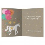 Greeting Card: Magical Unicorn Birthday