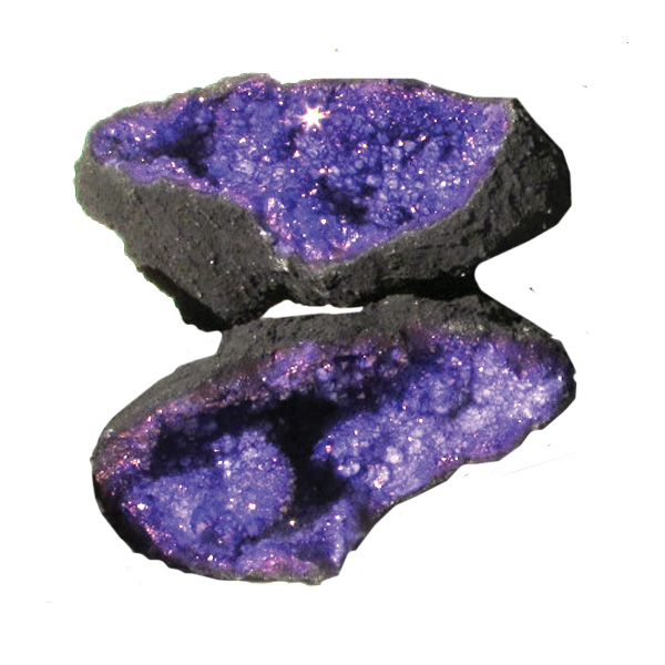 Paire Geode - Violet