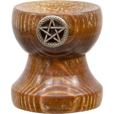 Support de sphère de pentacle en bois Support de sphère de pentacle en bois