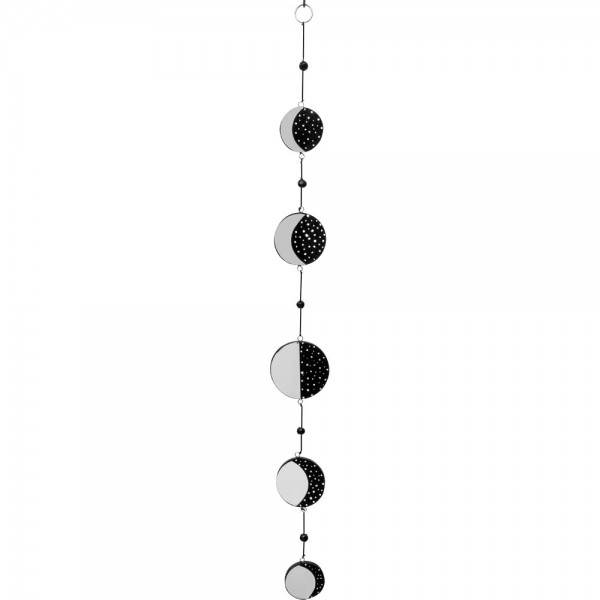 Moon Phases Hanging, Wood & Mirror