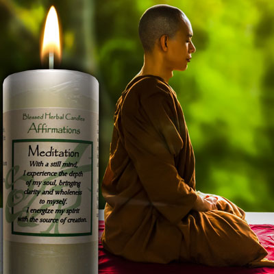 Affirmation Candle: Meditation Affirmation Candle: Meditation