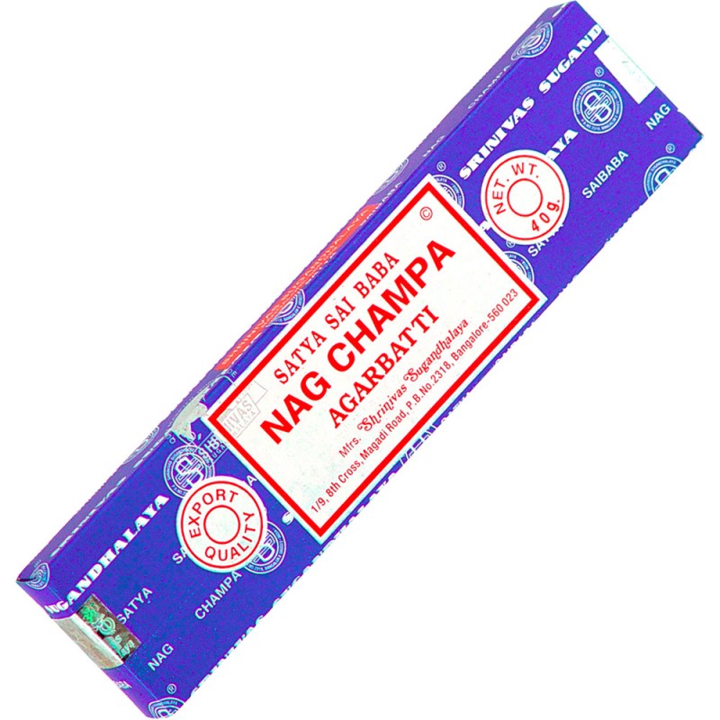 Bâtonnets d’encens Nag Champa, 40 grammes Bâtonnets d’encens Nag Champa, 40 grammes