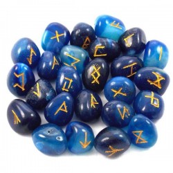 Blue Quartz Rune Set