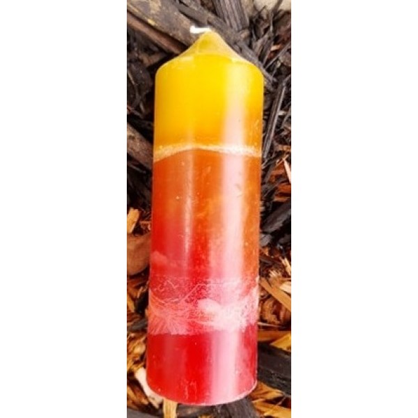 Yellow/Red Magic Candle