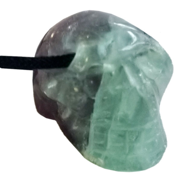 Skull Pendant, Fluorite Skull Pendant, Fluorite