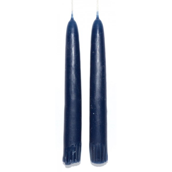 Taper Candle Pair: Navy