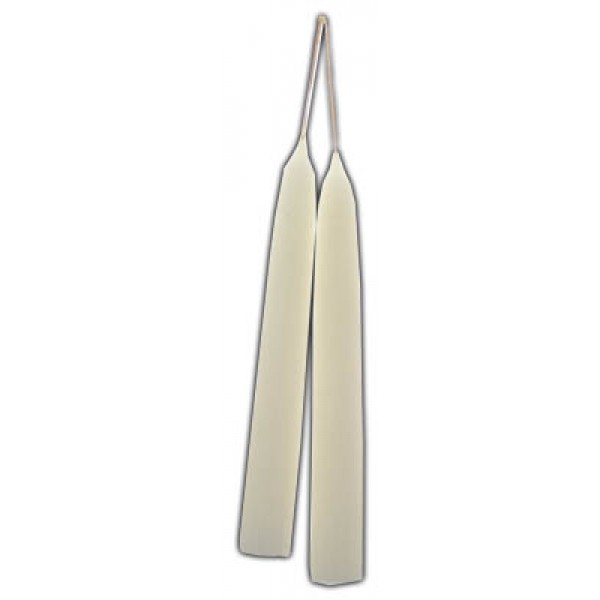 Taper Candle Pair: White