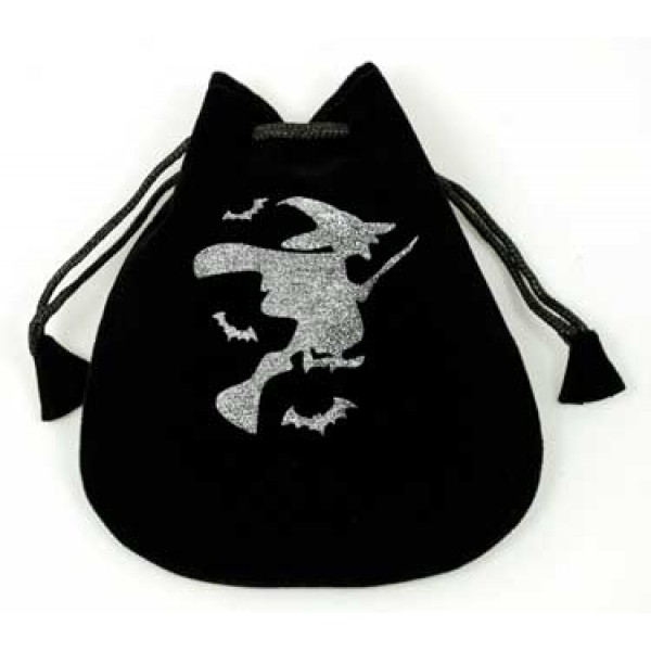 Witch On Broom Pouch