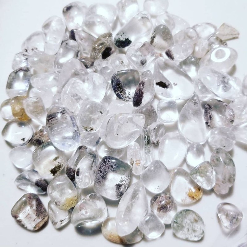 Phantom Quartz, Tumbled (Tiny) Pack de 3 Phantom Quartz, Tumbled (Tiny) Pack de 3