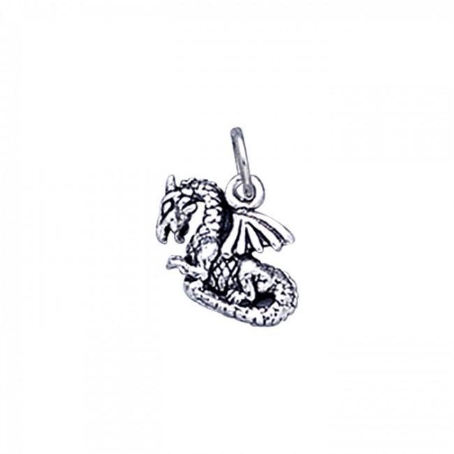 Baby Dragon Charm, Sterling Baby Dragon Charm, Sterling