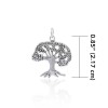 Tree Of Life Charm, Sterling Tree Of Life Charm, Sterling