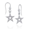 Boucles d’oreilles Pentagram Dangle, Sterling Boucles d’oreilles Pentagram Dangle, Sterling