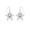 Boucles d’oreilles Pentagram Moon, Grenat Boucles d’oreilles Pentagram Moon, Grenat