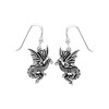 Famtasy Dragon Earrings, Sterling Famtasy Dragon Earrings, Sterling