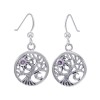 Celestial Tree Of Life Earrings, Amethyst Celestial Tree Of Life Earrings, Amethyst