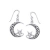 Celtic Crescent Moon & Pentagram Earrings Celtic Crescent Moon & Pentagram Earrings