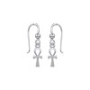 Ankh Earrings, Sterling Ankh Earrings, Sterling