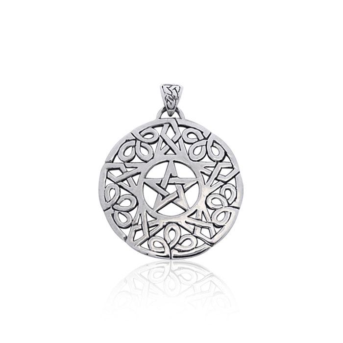 Pendentif Celtic Knotwork Pentacle, Sterling Pendentif Celtic Knotwork Pentacle, Sterling