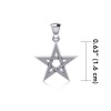 Pentagram Charm, Sterling Pentagram Charm, Sterling