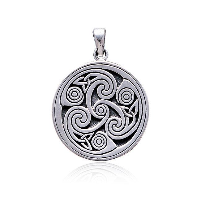 Pendentif spiral celtique, Sterling Pendentif spiral celtique, Sterling