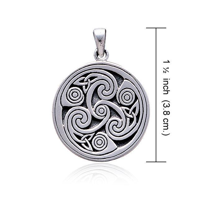Pendentif spiral celtique, Sterling Pendentif spiral celtique, Sterling