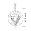 Pendentif Stag Pentacle, Sterling