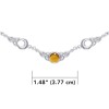 Collier de lune celtique, Ambre